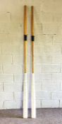 Two early 20th century rowing oars