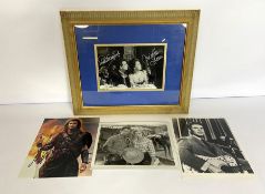 A large group of autographed cinema and celebrity photographs, including Bruce Lee; Mel Gibson as