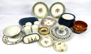 Assorted ceramics, including part dinner services, decorative plates and related china (a lot)