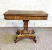 A fine George IV mahogany tea table, circa 1825, in manner of William Trotter of Edinburgh, with