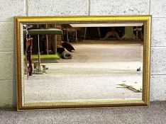 A small modern gilt framed wall mirror, 102cm x 73cm