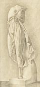British School, early 20th century, possibly L.D.Phillip, Study of a Classical sculpture, drawing,