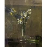 Scottish School, early 20th century, monogrammed HR, Study of flowers in a vase, oil on canvas,