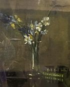 Scottish School, early 20th century, monogrammed HR, Study of flowers in a vase, oil on canvas,
