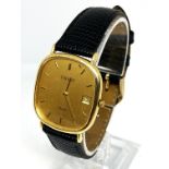 A Tissot 18 carat gold cased Gentleman’s watch, hallmarked internally and numbered H651330, 18k, 0.