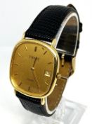 A Tissot 18 carat gold cased Gentleman’s watch, hallmarked internally and numbered H651330, 18k, 0.