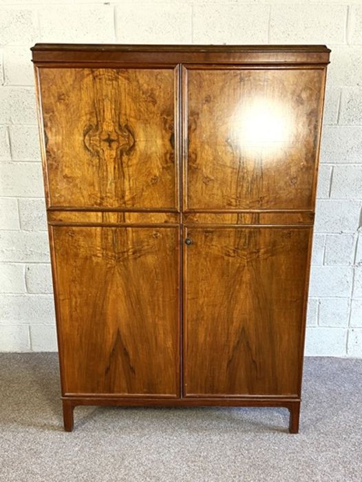 A modern bow-front double wardrobe, with moulded cornice, 20th century - Image 2 of 8