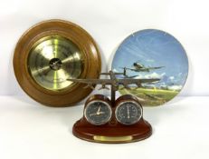 A 70th Anniversary Avro Lancaster clock, Coalport 50th Anniversary Battle of Britain collectors
