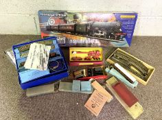 A group of vintage Hornby Dublo railway; including boxed Tank Goods Train; Breakdown Crane 4620;