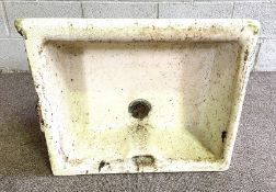 A two vintage stoneware sinks, either useable individually side be side, each 52cm x 63cm (ideal for