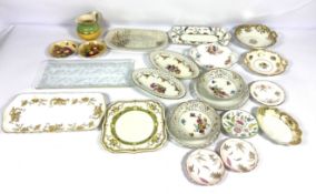 A large assortment of decorative china, including a blue jasper Elizabeth II commemorative box;