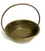 A brass preserving pan