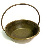 A brass preserving pan