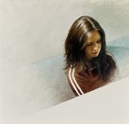 Philip Edwards, Contmporary, “Genesis 11:29. Sarah”, portrait, oil on canvasboard (entered into