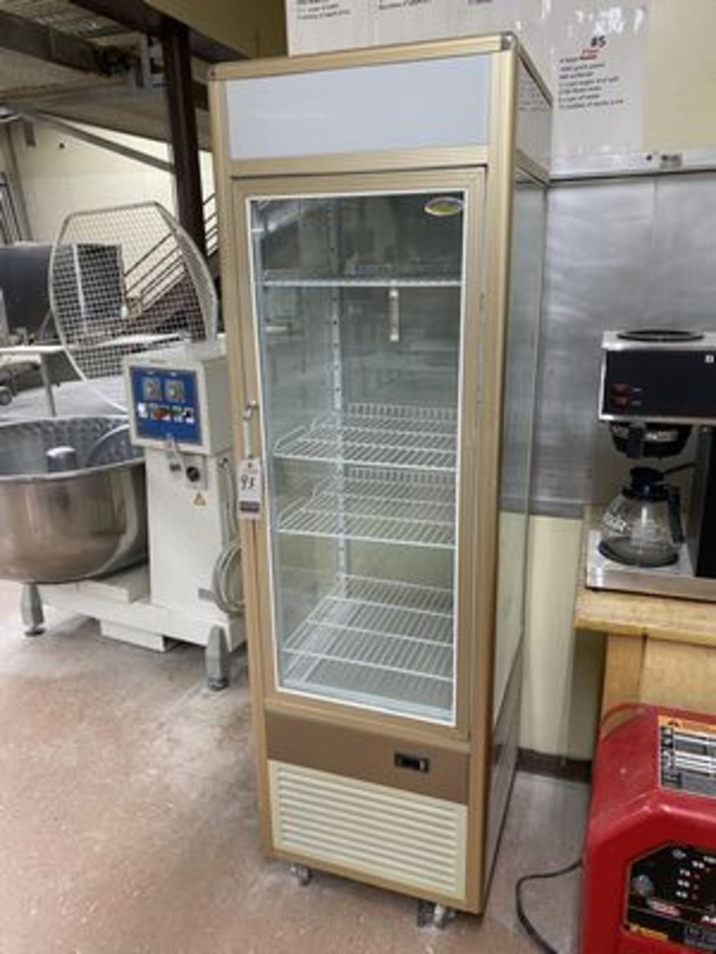 EXCELLENCE VERT. PORT. 1-GLASS DOOR COLD STORAGE PASTRY DISPLAY CAB., 1 PH., M/N FG-12