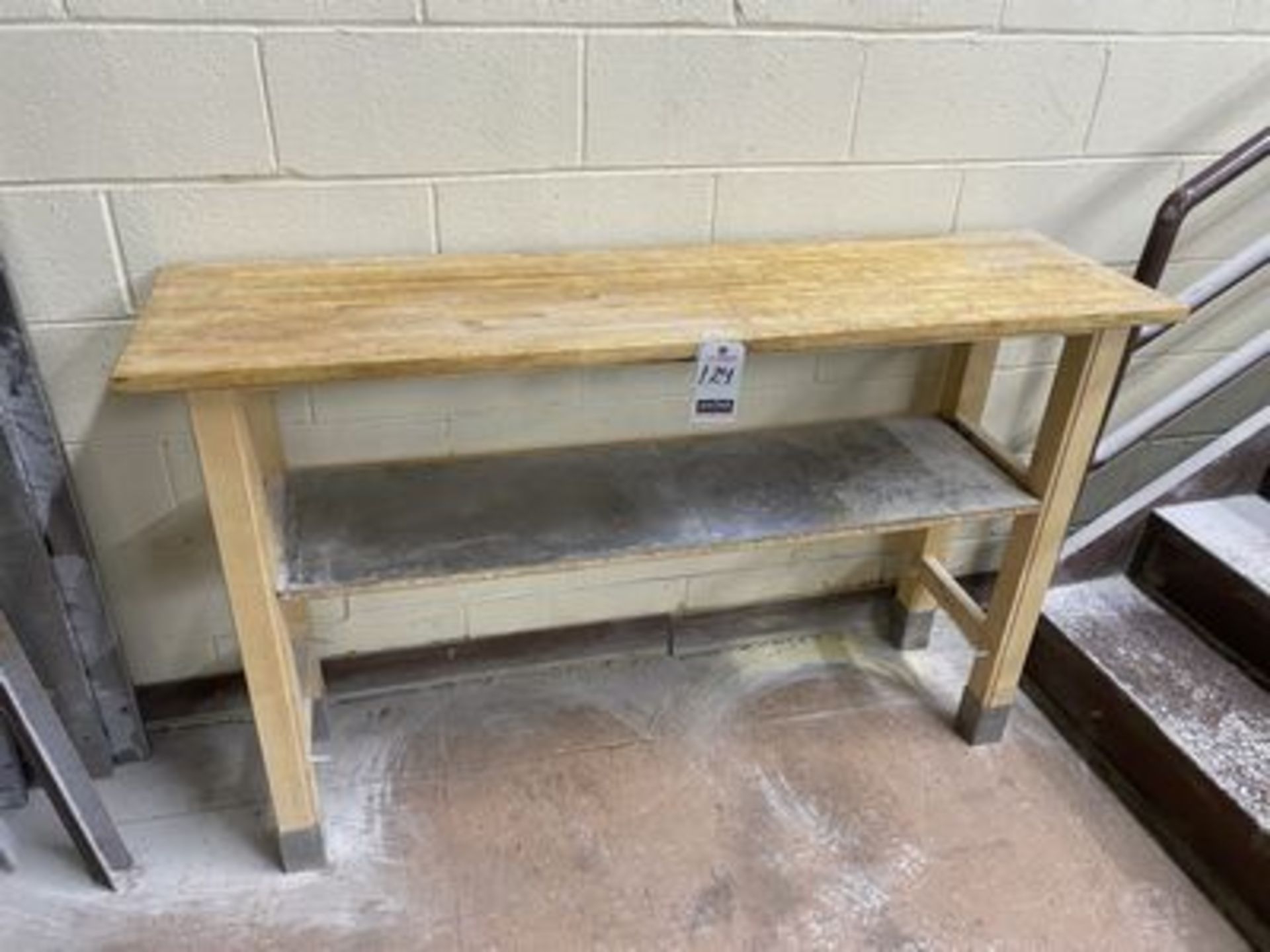 5' WOOD BAKER'S PREP TABLE