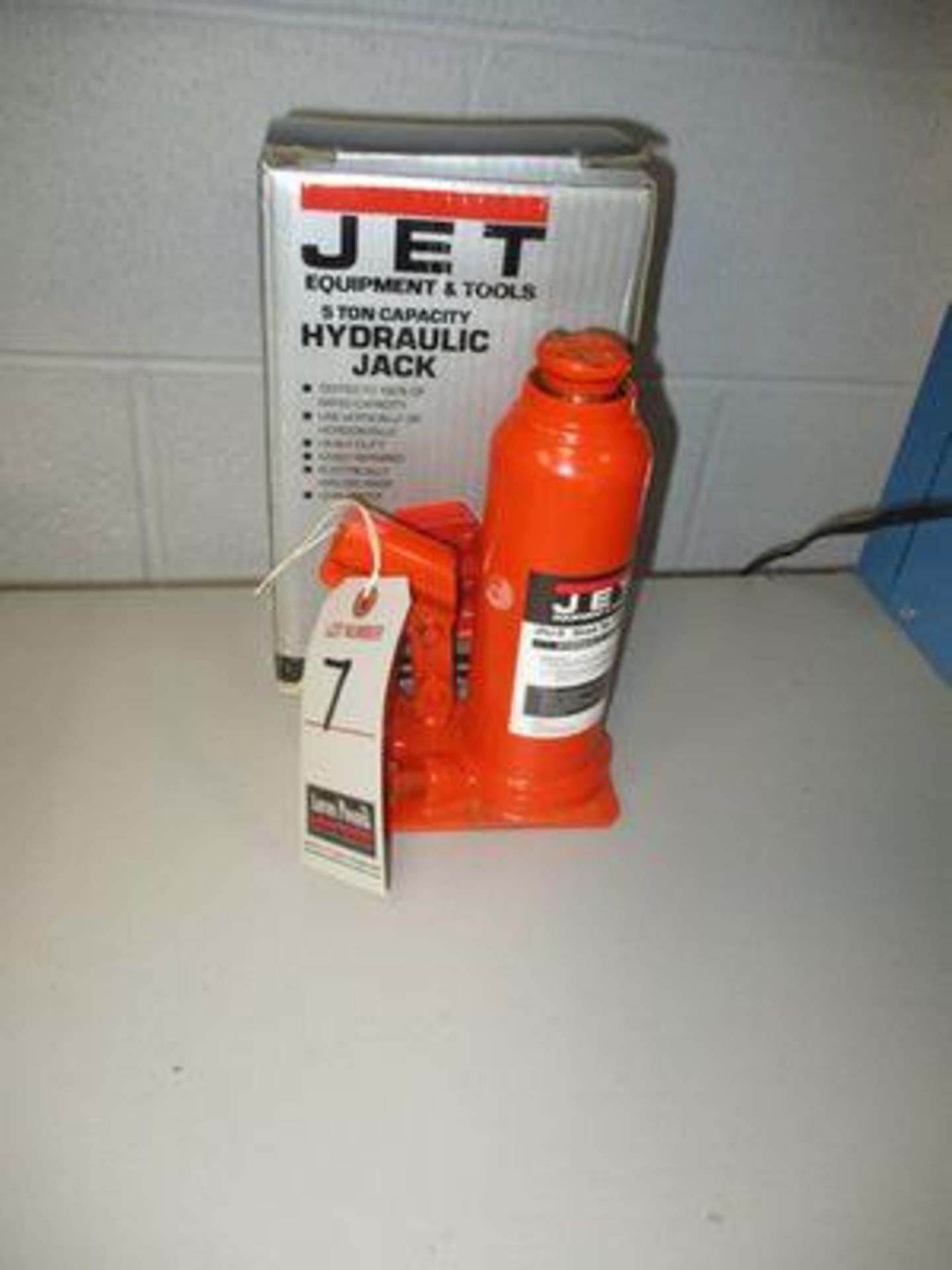 JET HYD. BOTTLE JACK, 5-TON CAP., M/N JHJ-5