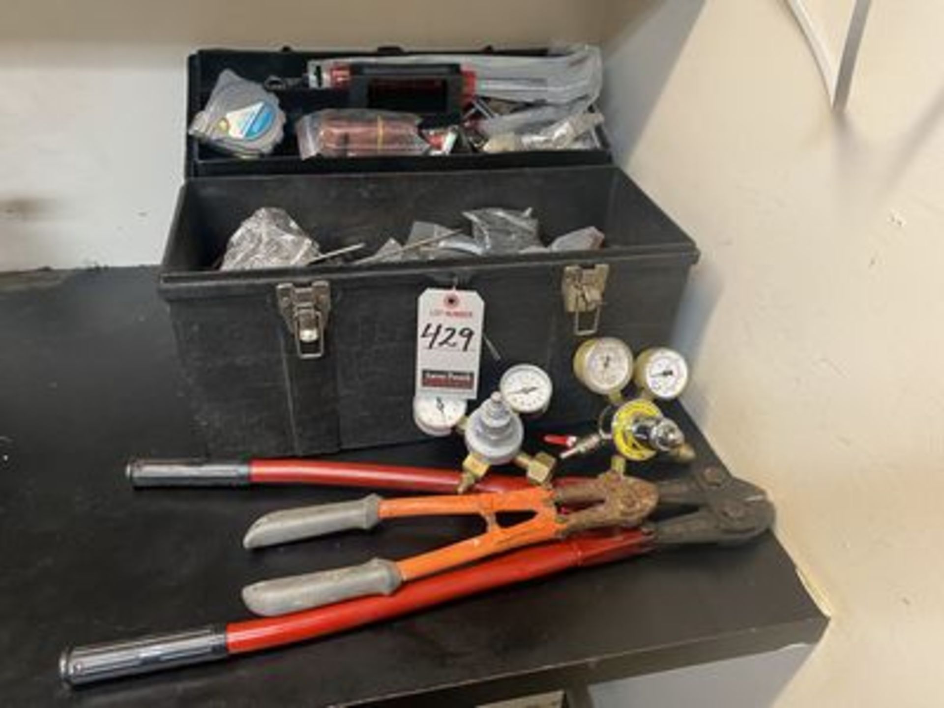 LOT OF ASS'T HAND TOOLS W/ POLY TOOLBOX