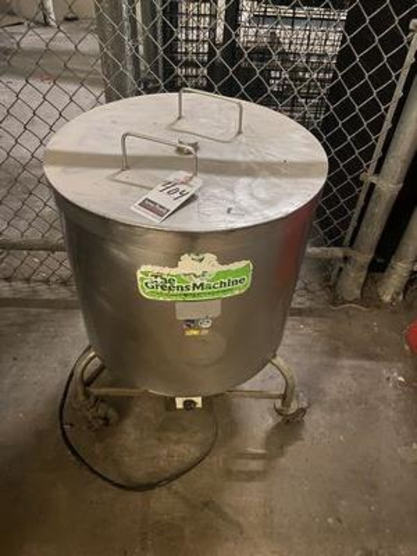 SHELLEYMATIC "THE GREENS MACHINE" 21" DIA. PORT. S.S. ELEC. VEGETABLE DRIER/SPINNER, 1 PH.