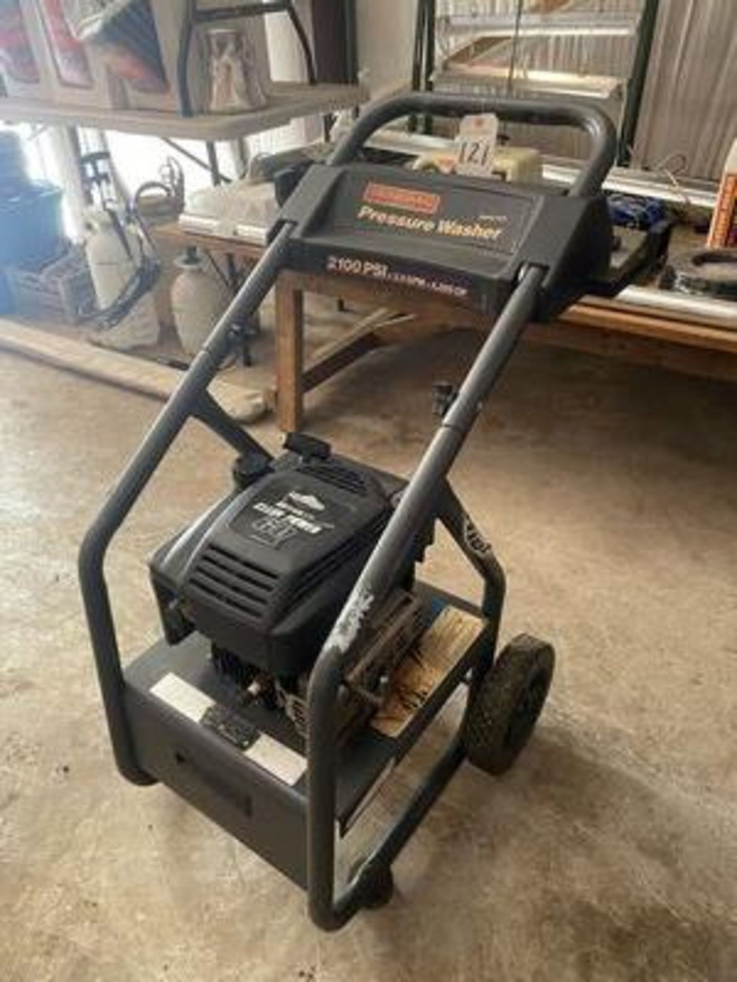 GENERAC PORT. 2,100 PSI GAS PRESSURE WASHER, 5 H.P., M/N G21