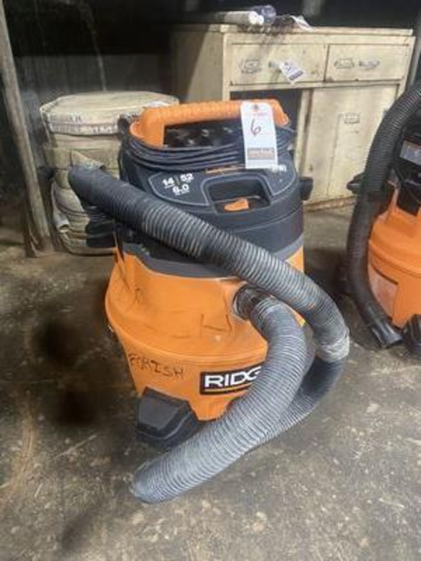 RIDGID 14-GAL. PORT. WET/DRY VAC.