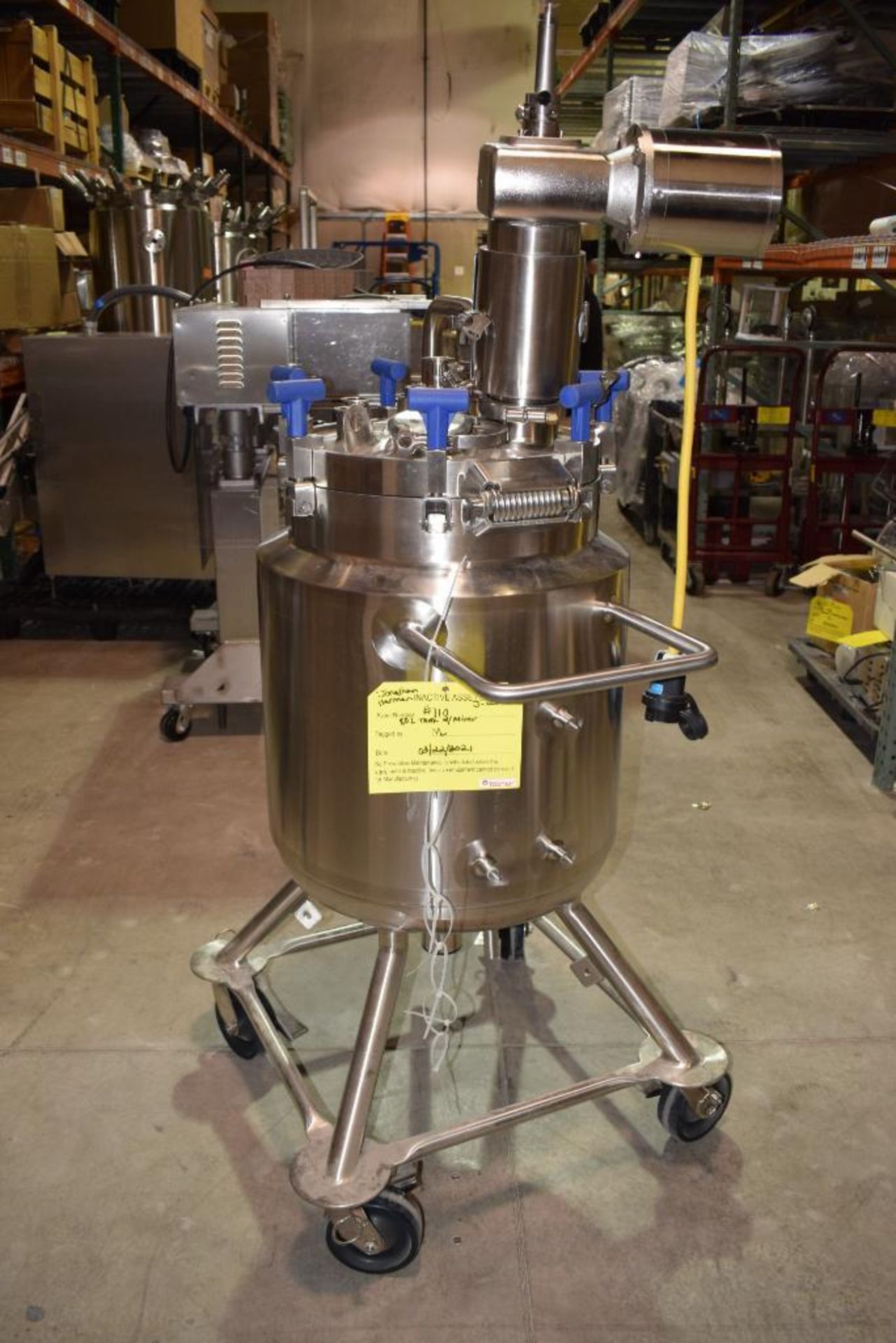 Feldmeier Pressure Tank, Approximate 80 Liter (21 Gallon), 316L Stainless Steel. Approximate 18" dia - Image 3 of 10