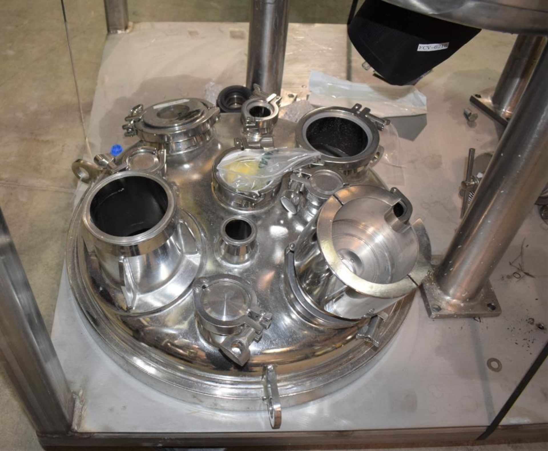 DCI Reactor, Approximate 60 Gallon, 316L Stainless Steel. Approximate 20" diameter x 44" straight si - Image 5 of 12