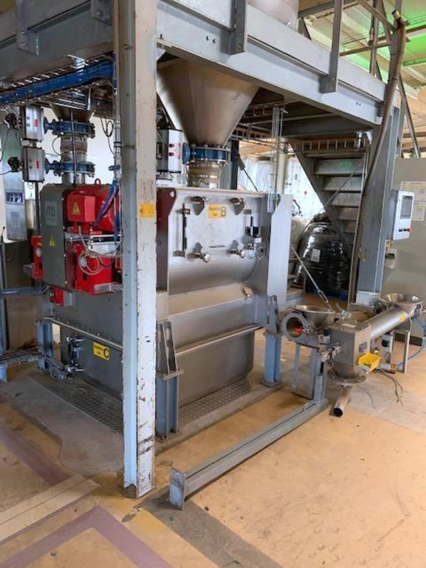 Used- Dinnissen Pegasus Twin Shaft Fluidized Paddle Mixer, 10 to 17 Cubic Feet Capacity, Type 305-50 - Image 65 of 68