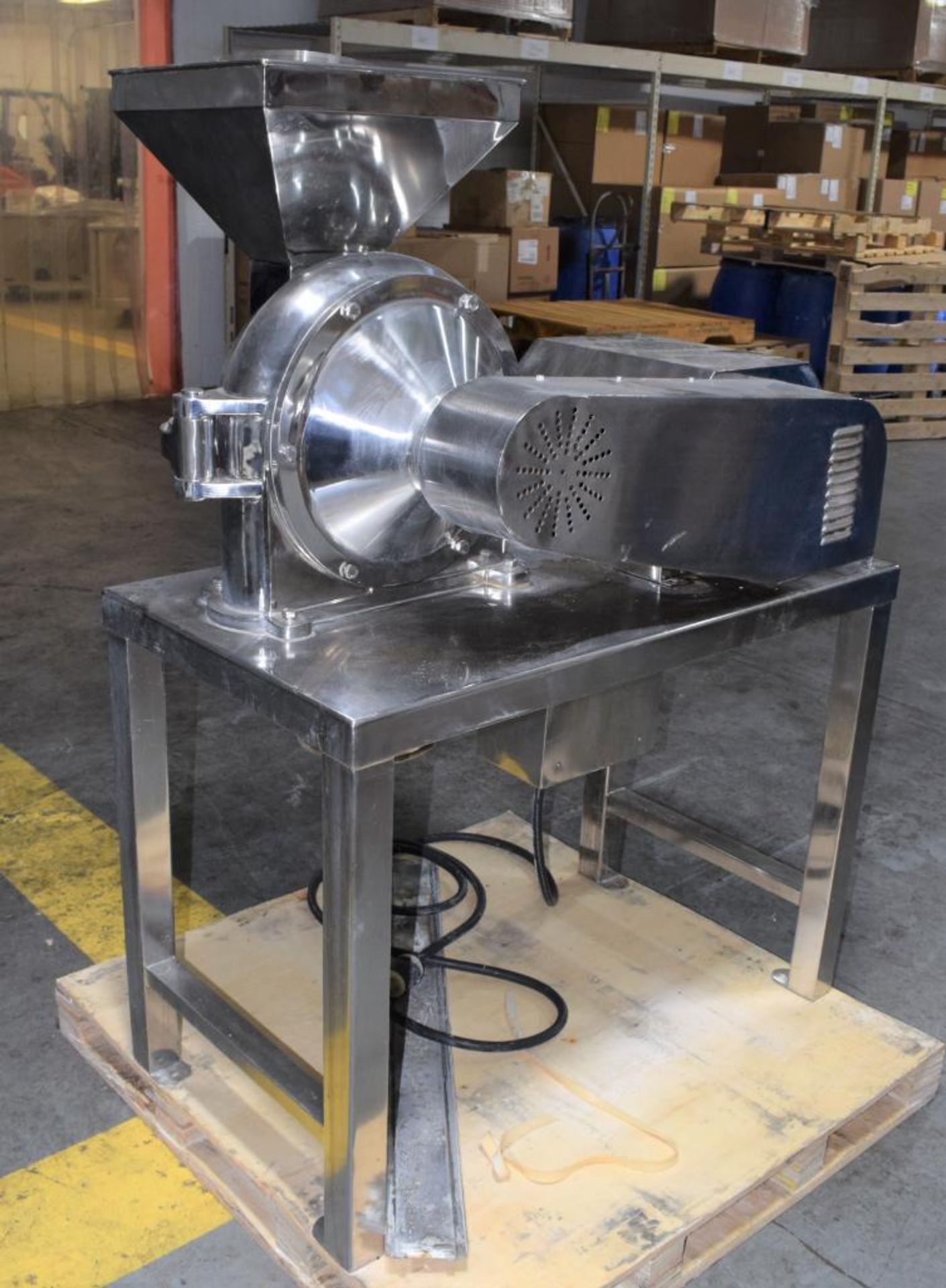 Tradimex International High Efficiency Pulverizer, Model TPM-300, Serial# 0114, Stainless Steel. App - Image 3 of 13