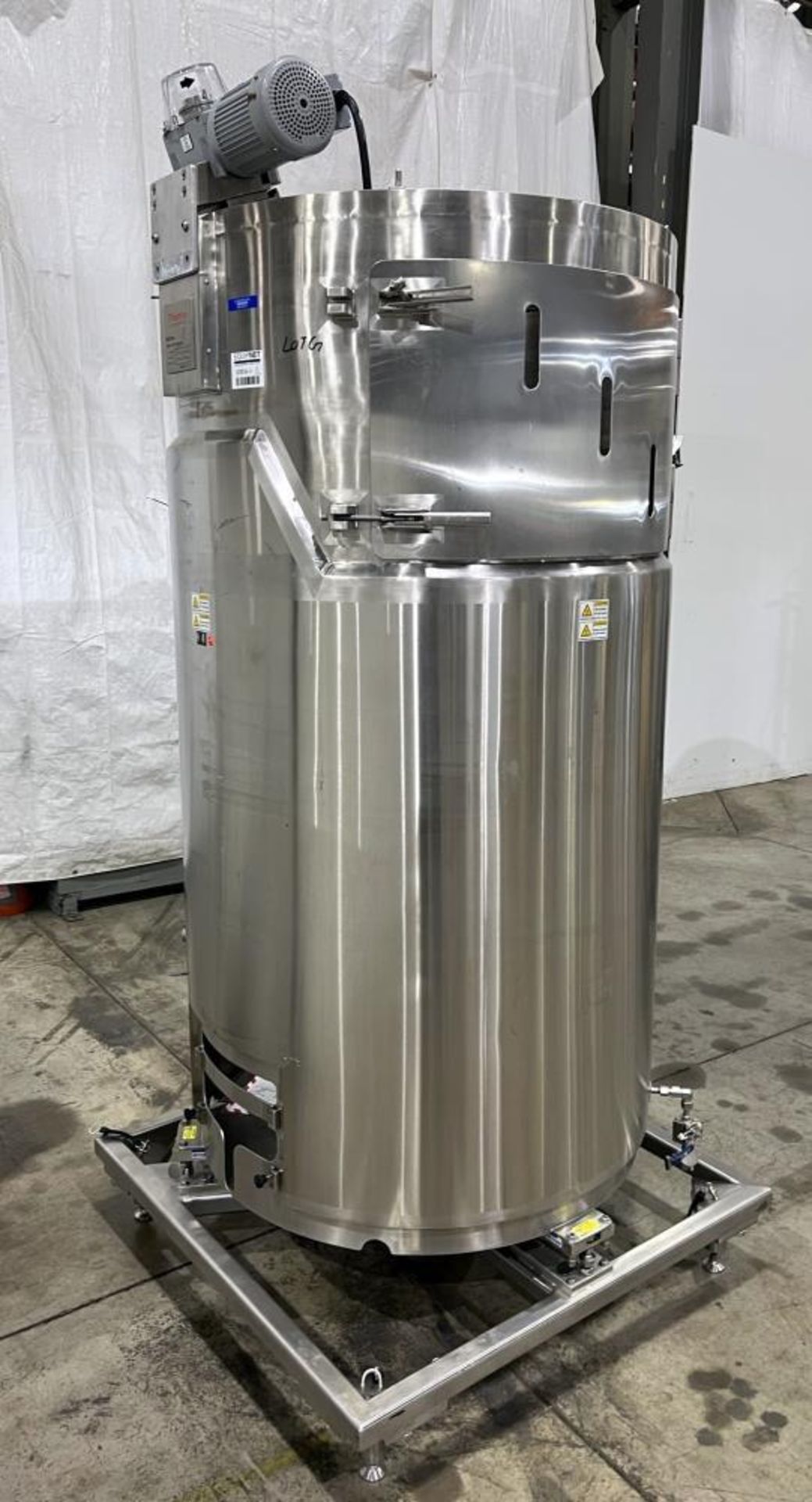 Used- Thermo Scientific Single Use Bioreactor, Model HyClone, 1000 liter capacity, Stainless Steel.