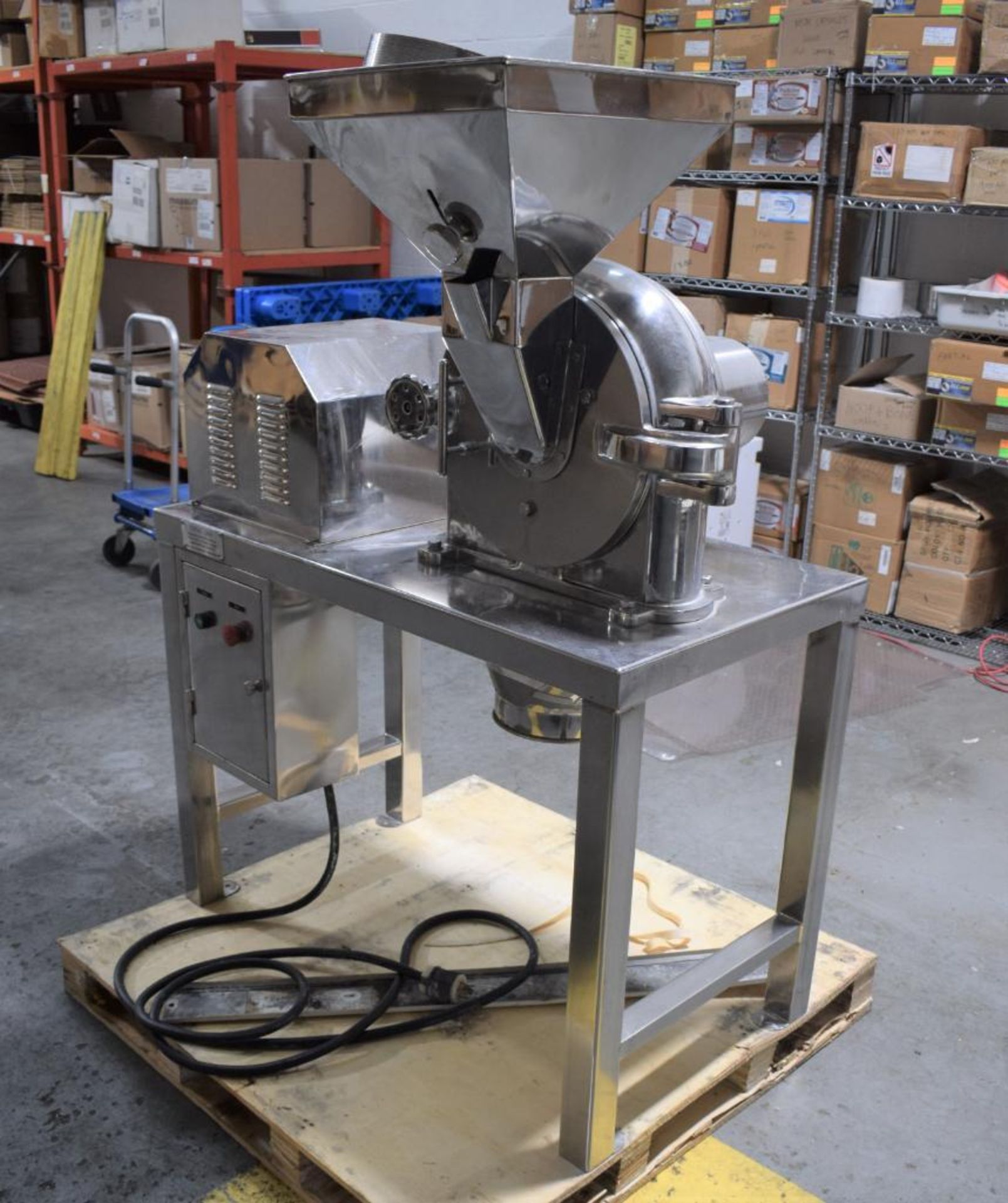 Tradimex International High Efficiency Pulverizer, Model TPM-300, Serial# 0114, Stainless Steel. App - Image 2 of 13