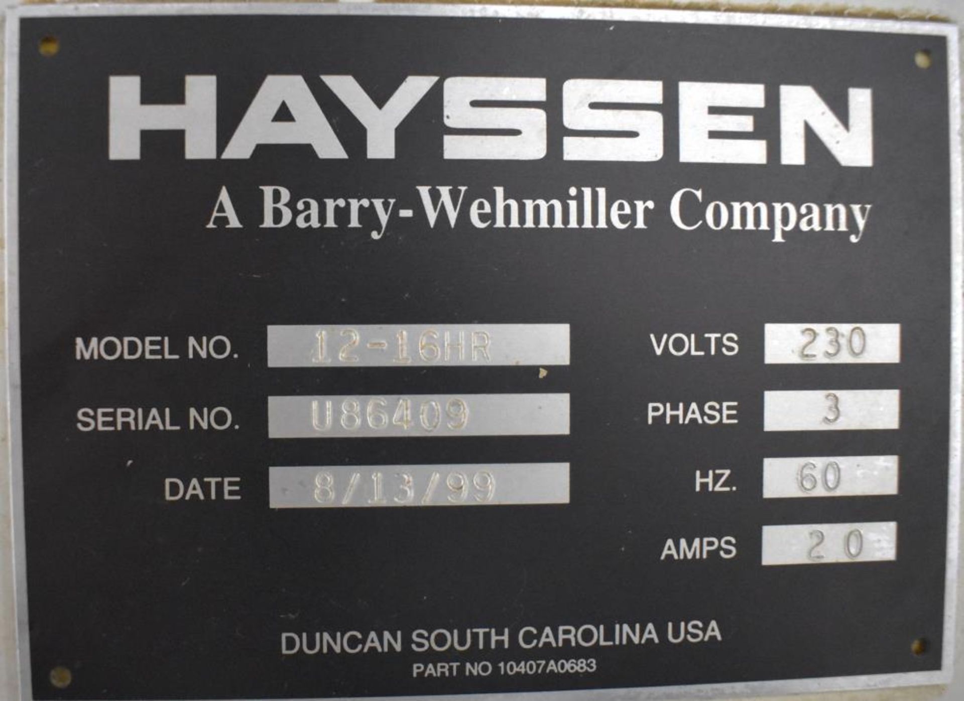 Used- Hayssen Ultima Servo Vertical Form & FIllinoisl Bagger with All-FIllinoisl FIllinoisler, Model - Image 37 of 38