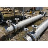 Used-Stork Canada U Stamped 2 Pass Shell and Tube Heat Exchanger, 316 Stainless Steel, Model 3231-3.