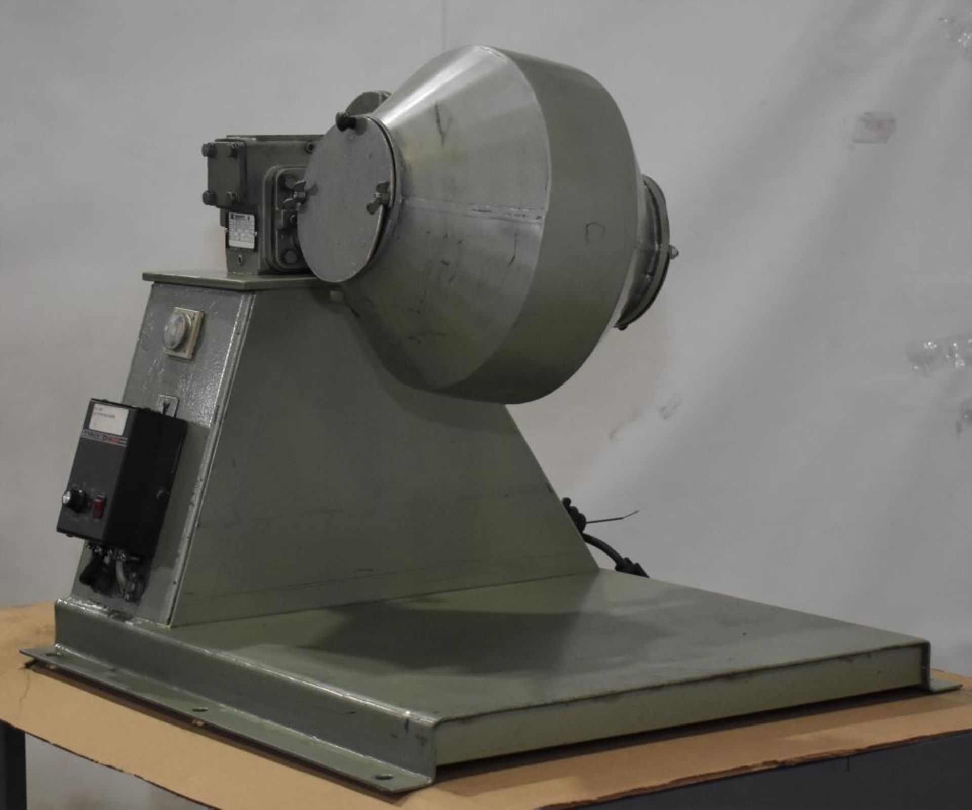 Used- Crossely Economy Laboratory Double Cone Blender, Model 12", 304 Stainless Steel. Approximate 0 - Image 3 of 15