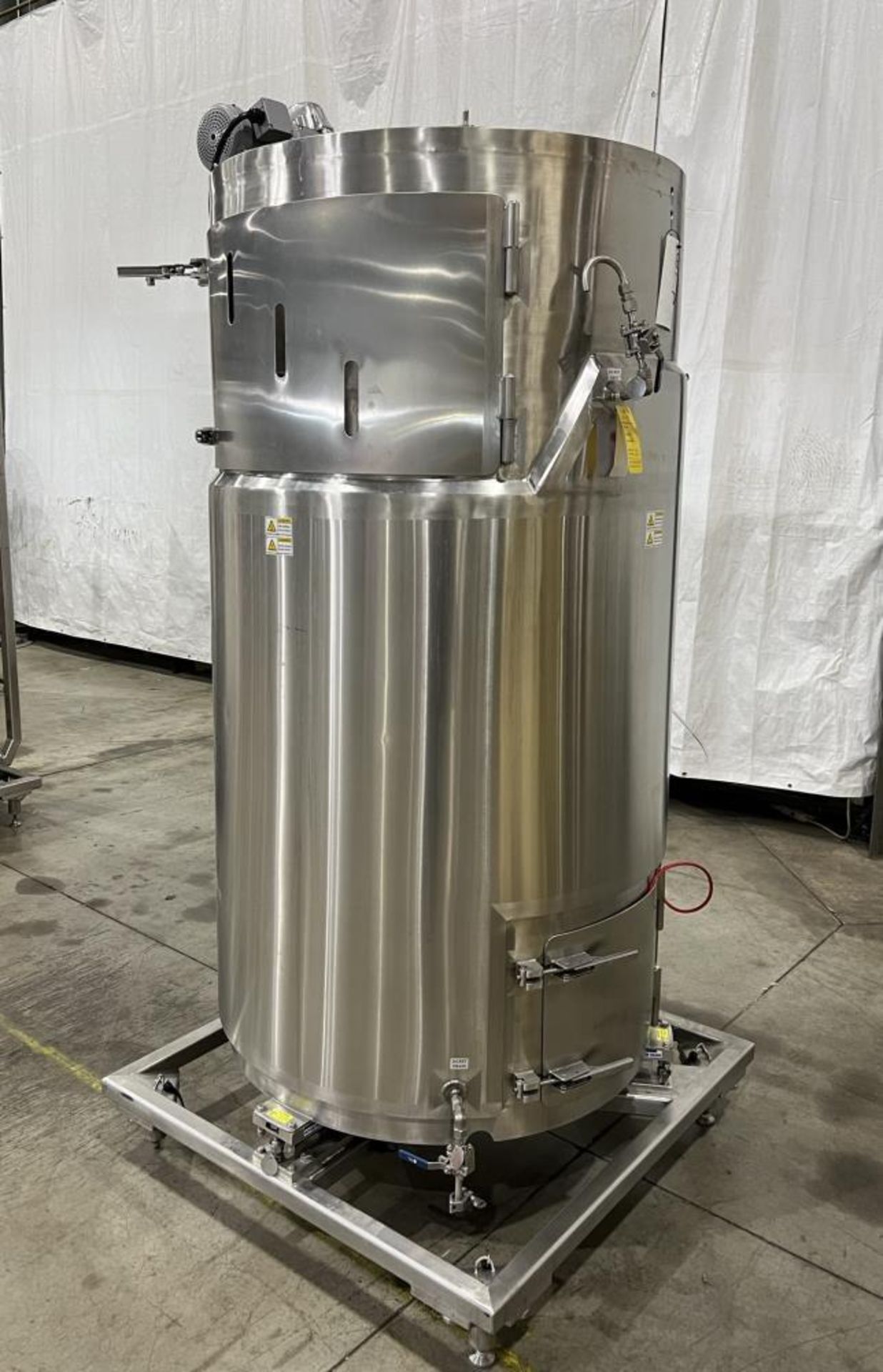 Used- Thermo Scientific Single Use Bioreactor, Model HyClone, 1000 liter capacity, Stainless Steel.