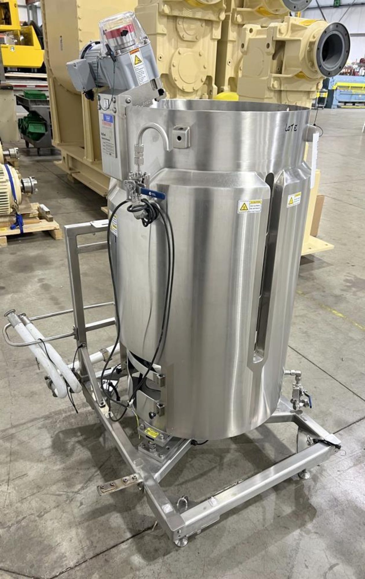 Used- Thermo Scientific Single Use Bioreactor, Model HyClone, 250 liter capacity, Stainless Steel. O - Image 4 of 9