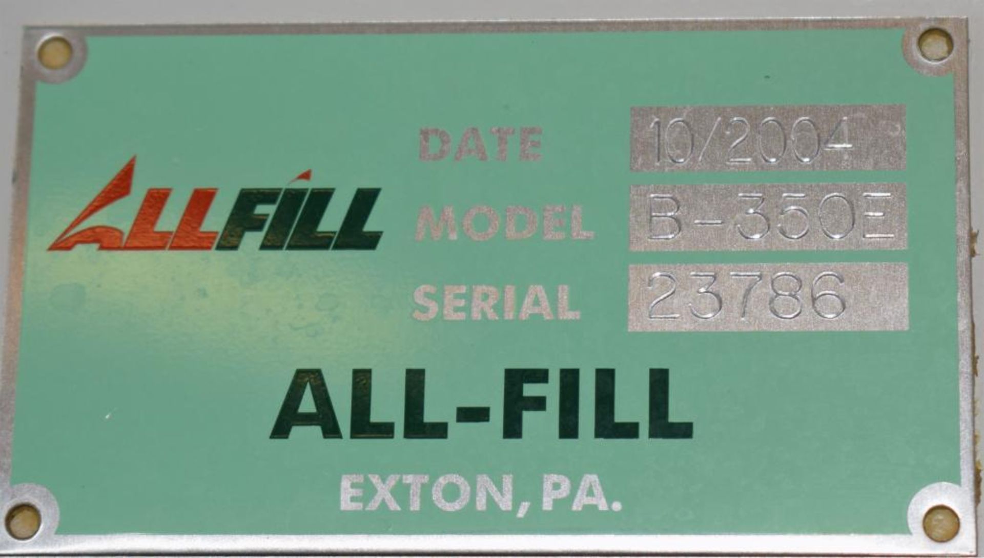 All-FIllinoisl Semi-Automatic FIllinoisler, Model B-350E, Serial# 23786, BuIllinoist 2004. With 304 - Image 19 of 19
