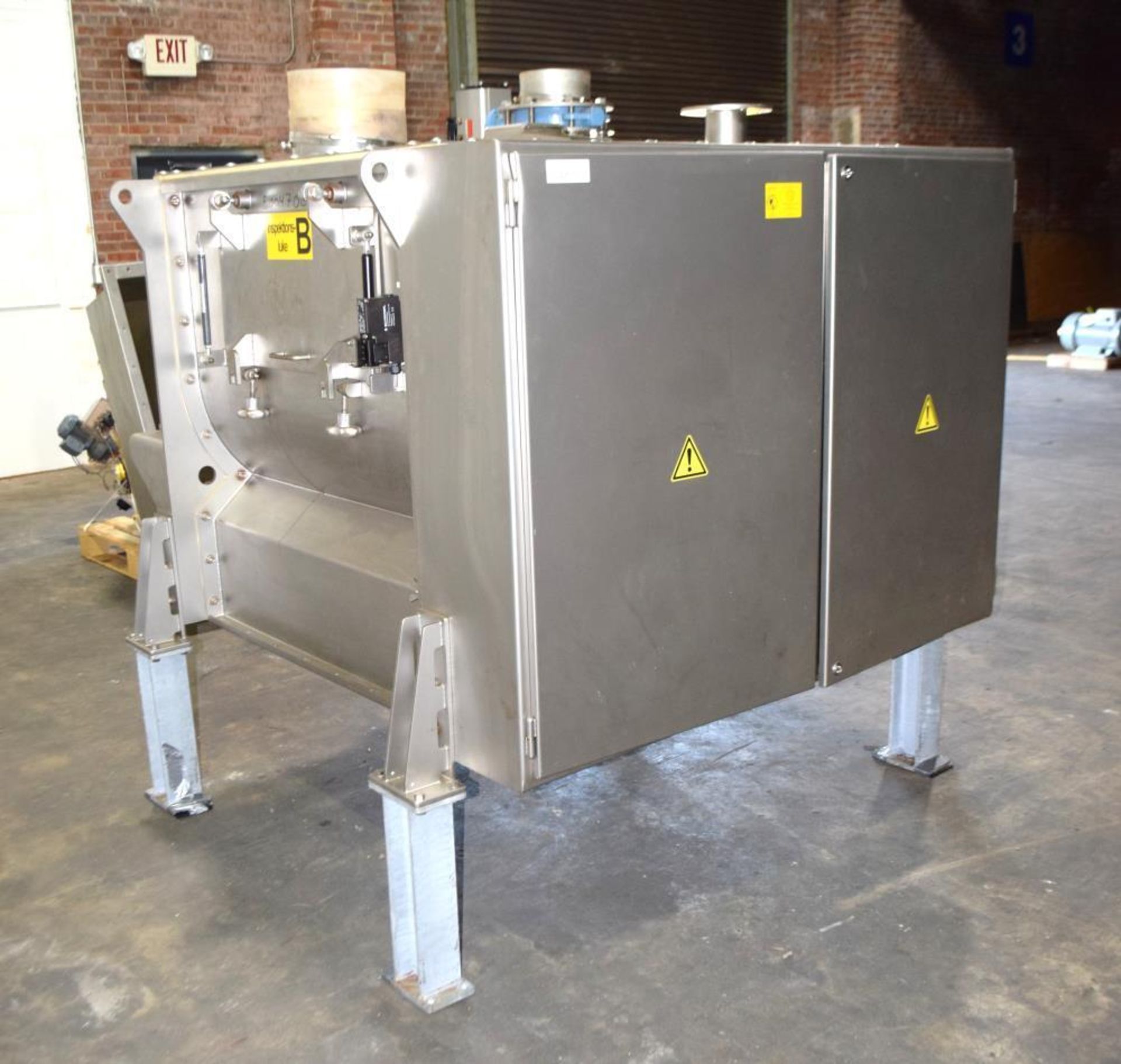 Used- Dinnissen Pegasus Twin Shaft Fluidized Paddle Mixer, 10 to 17 Cubic Feet Capacity, Type 305-50 - Image 3 of 68
