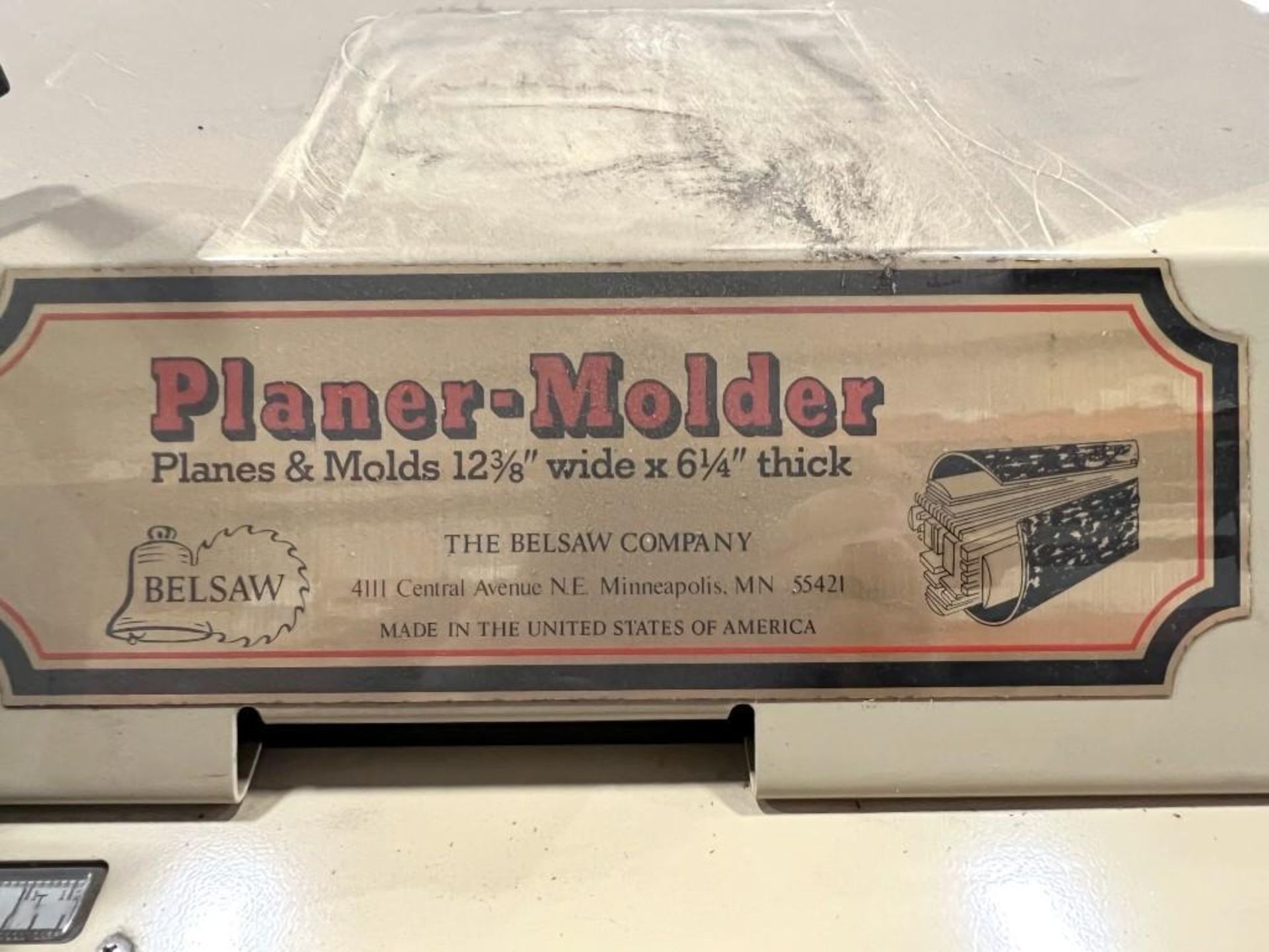 Belsaw Planer Molder Model No. 4500991, S/N 29F4500T252, 60" x 48" x 46"T - Image 9 of 12