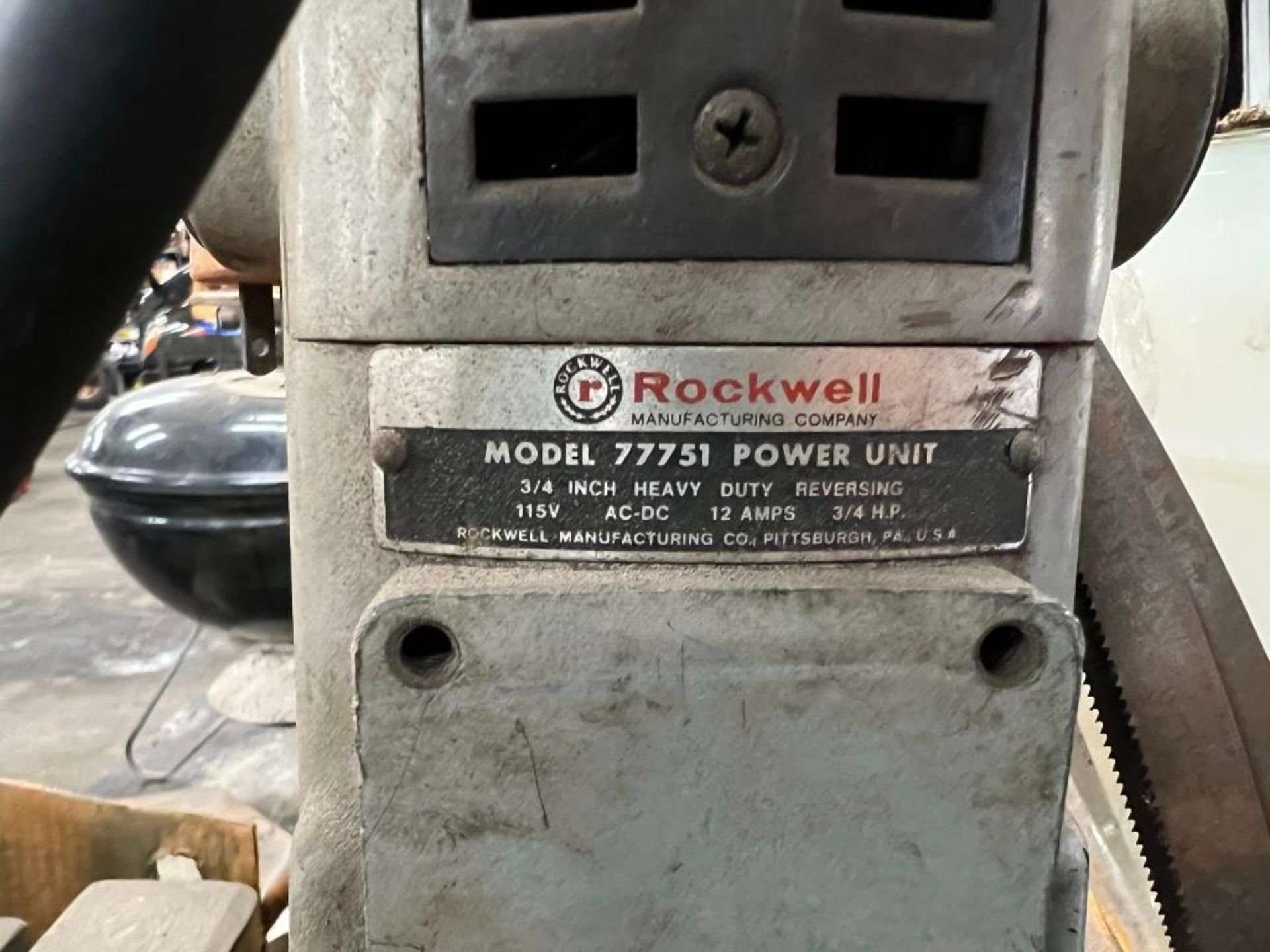 BUX Magnetic Drill, model NL2 RP, w/ Rockwell Power Unit, model 77751 - Image 10 of 11