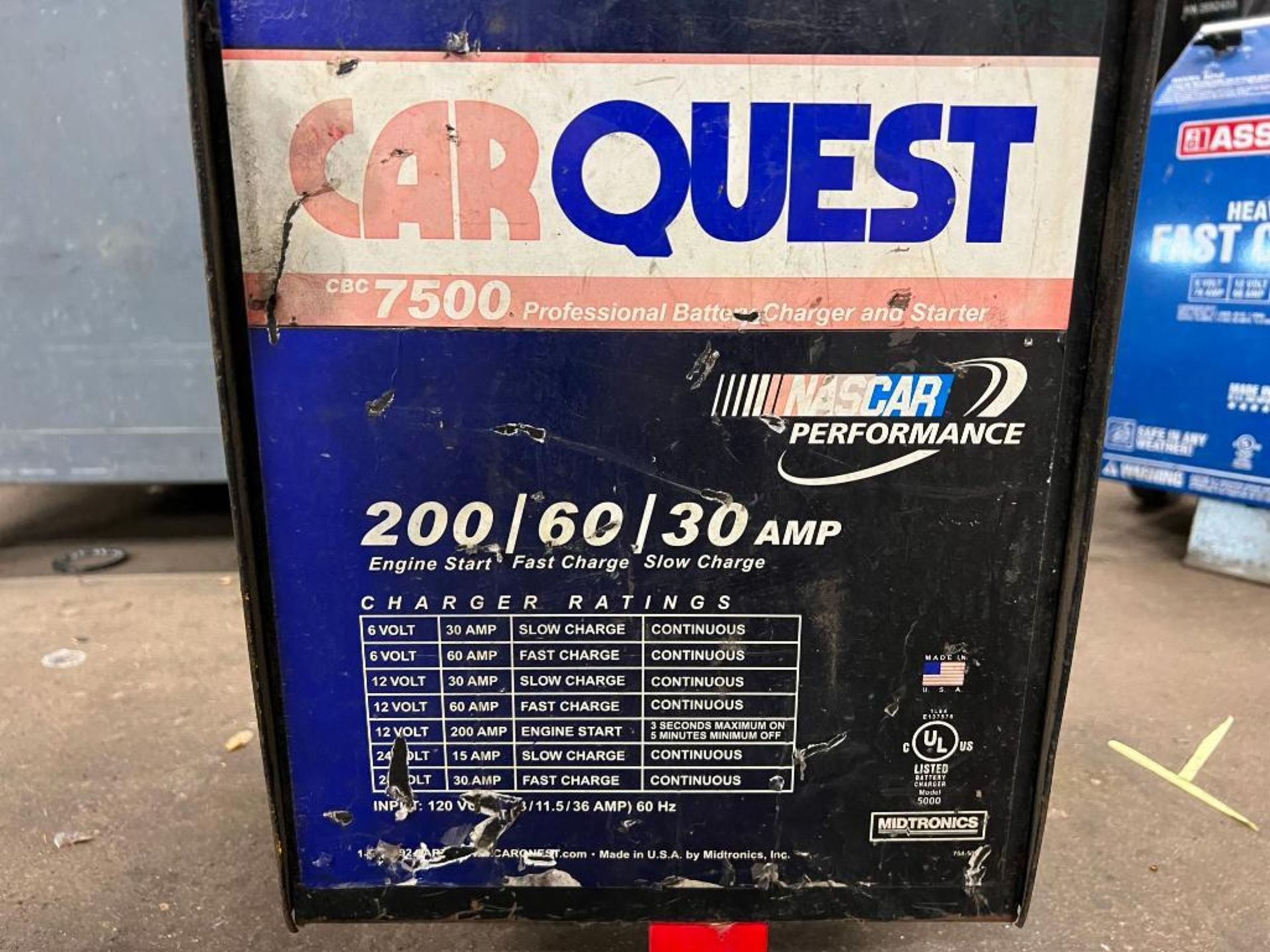 Car Quest Professional Battery Charger and Starter, model 7500 - Image 6 of 6