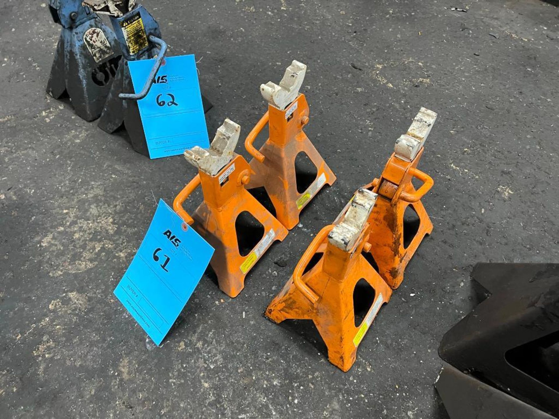 Lot of (4) Orange Jack Stands - Image 2 of 2