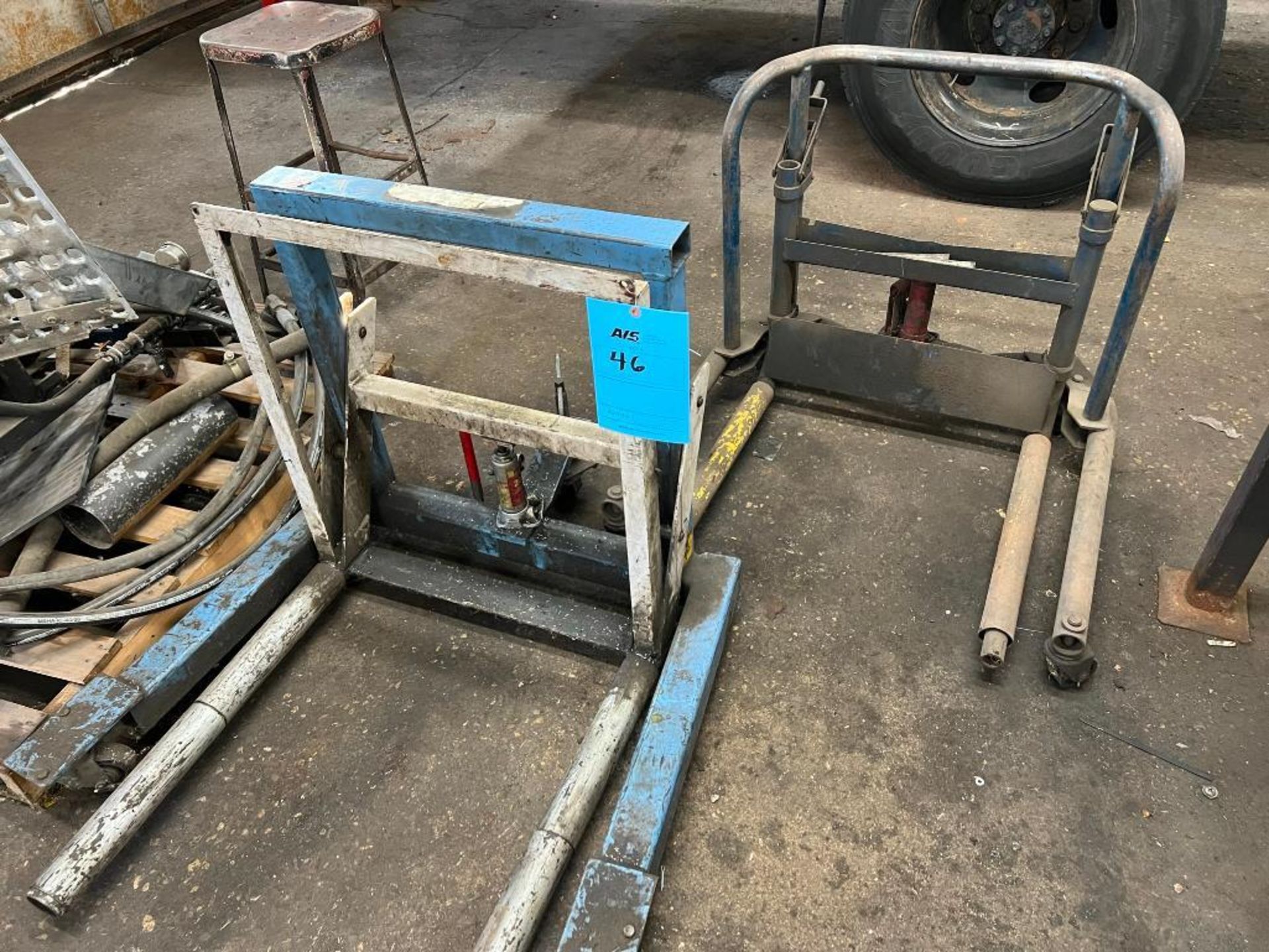 Lot of (2) Automotive Jacks w/casters - Image 6 of 11