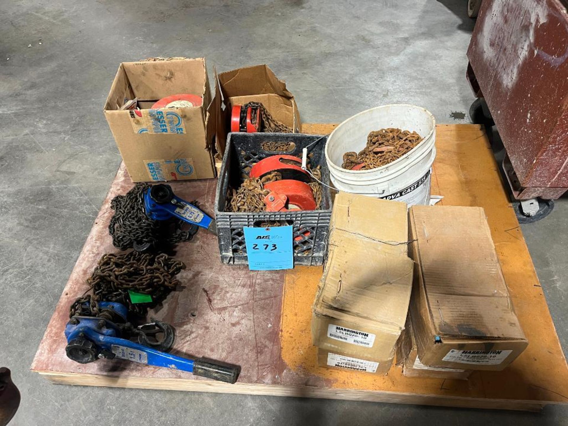 LOT: Assorted Chain Hoists and Honda Generator