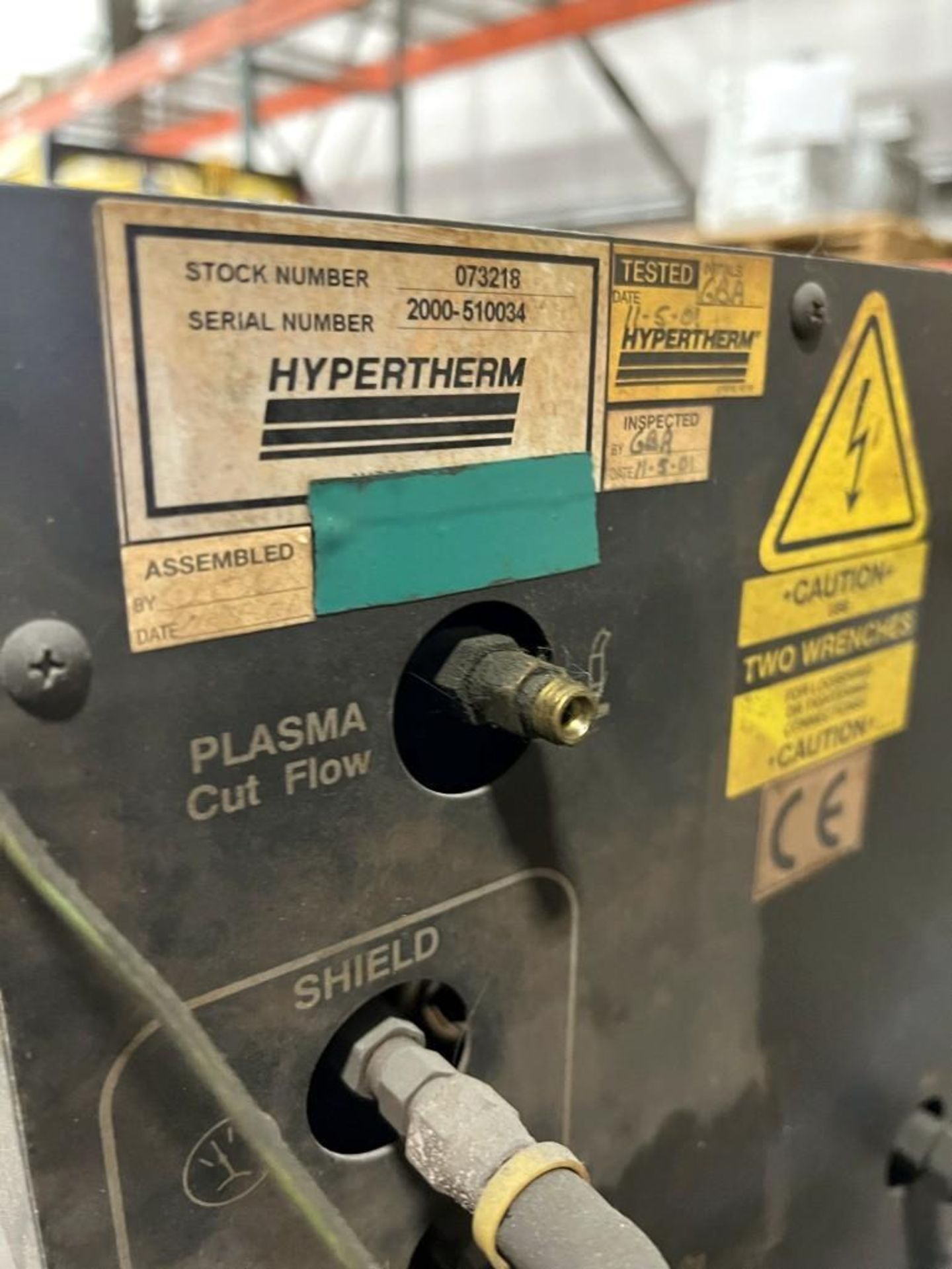 Hypertherm HT2000 Plasma Cutter Model No. 07106, S/N 2000-006202, 60" x 50" x 62"T - Image 8 of 10