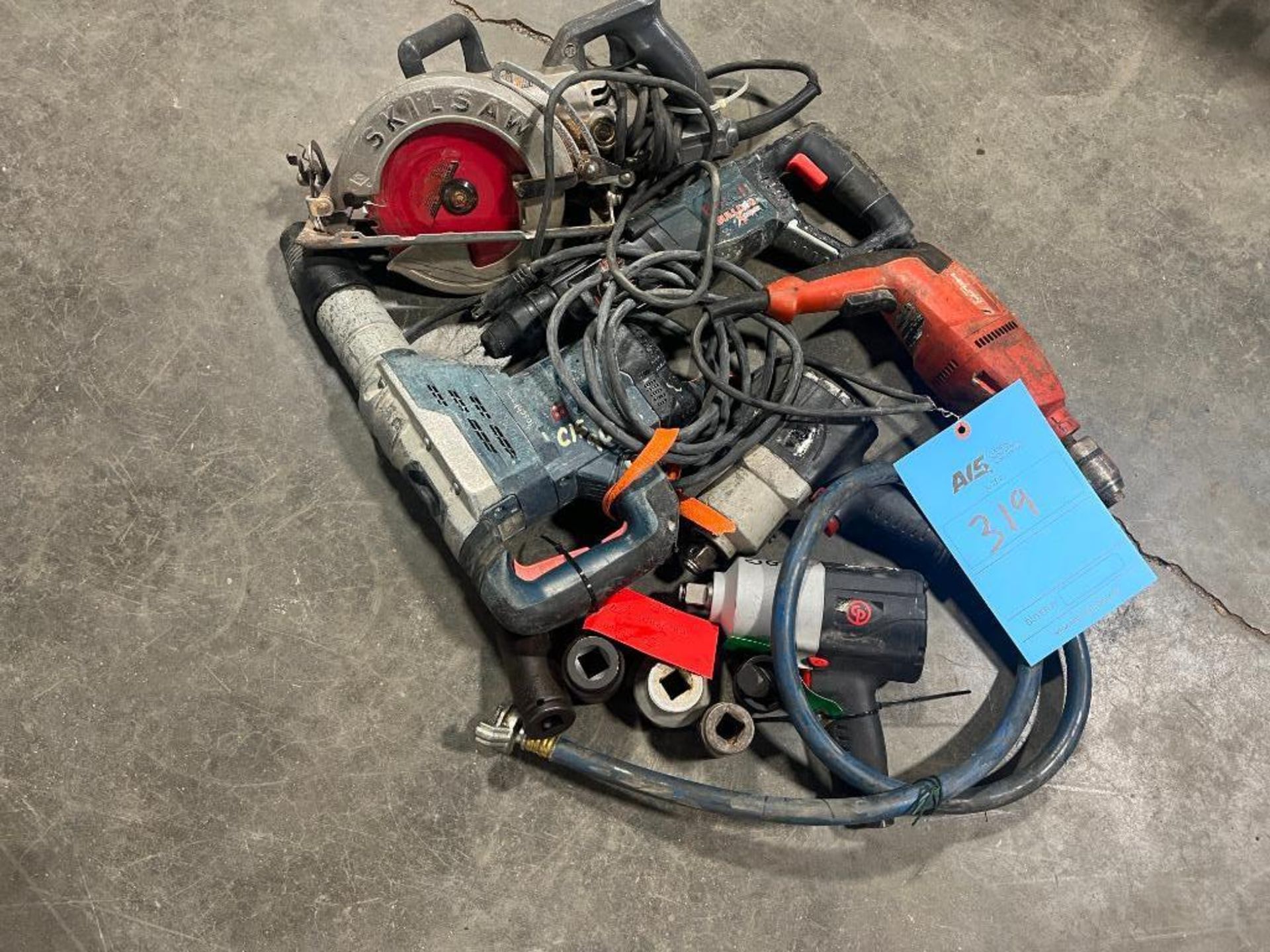 Assorted Power Tools (1 Need Repair *Note Red Tag*)