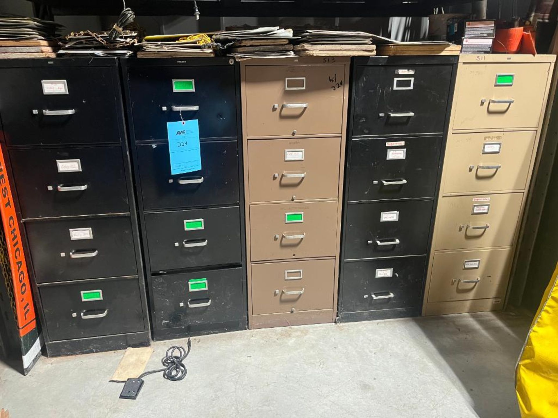 LOT: File Cabinets, Safety Supplies, Bosch Dust Collectors, misc. MRO. - Image 2 of 19