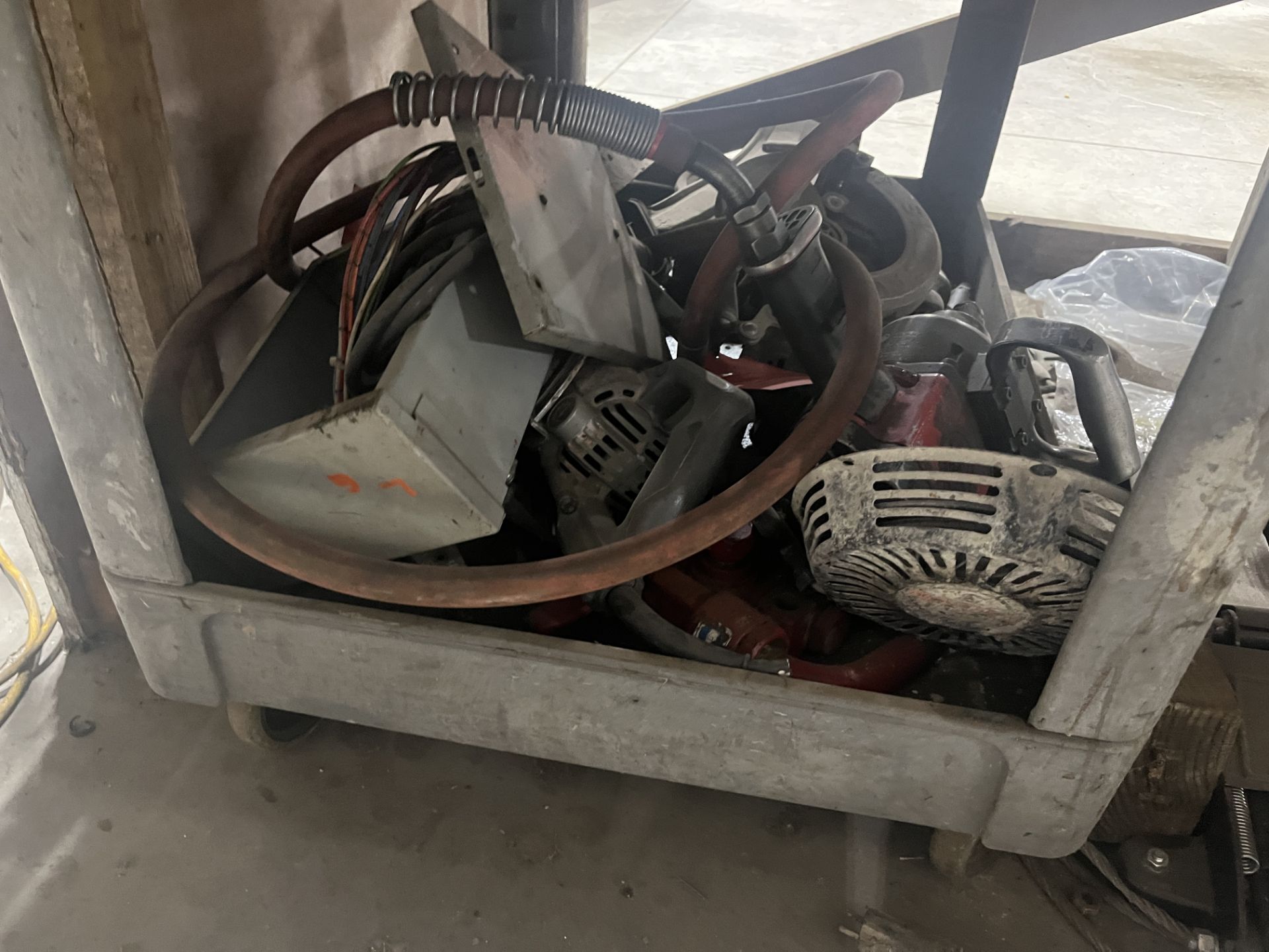 Lot: Table With Contents Including Assorted Saws, Mobile Crimp, Tools, & Misc. Pieces - Image 12 of 16