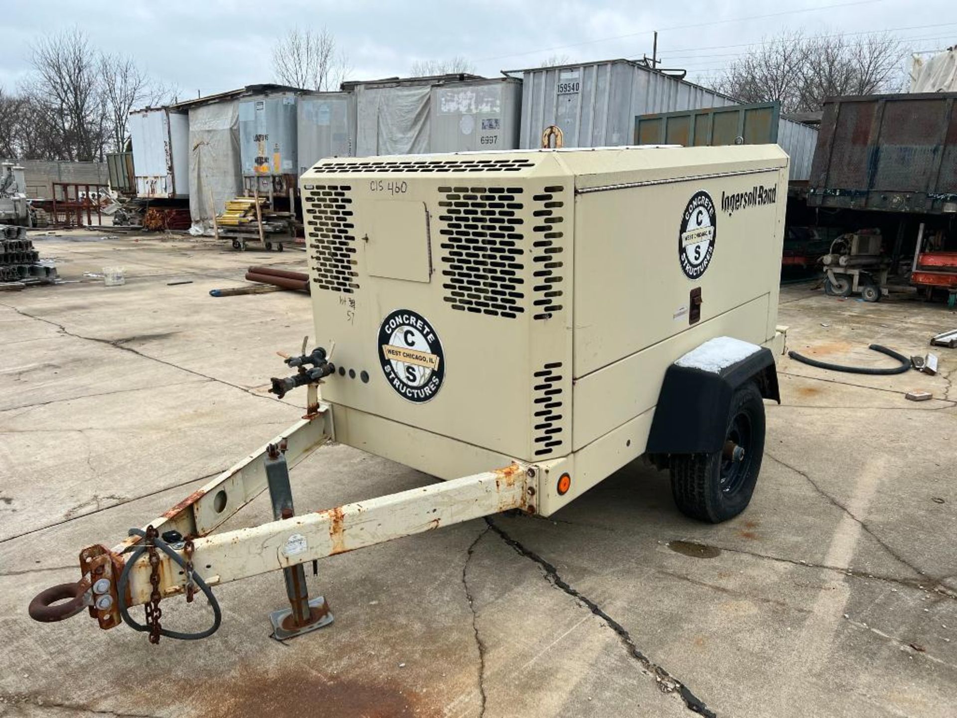 Ingersoll Rand Trailer Mounted Air Compressor Model XP375WIR (2003)