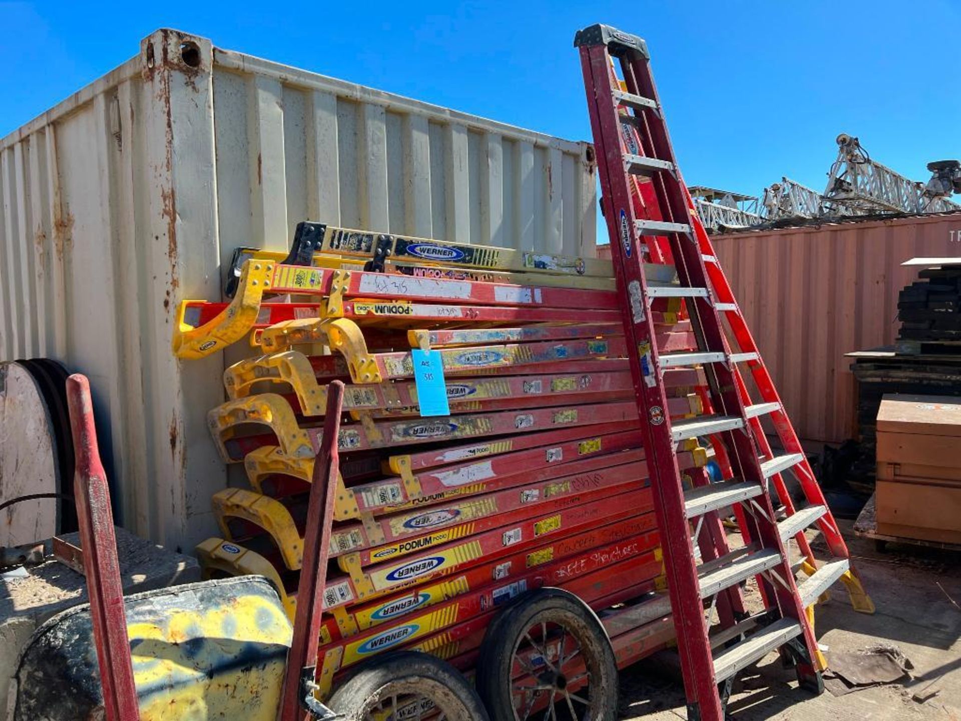 LOT: Assorted A-Frame Ladders